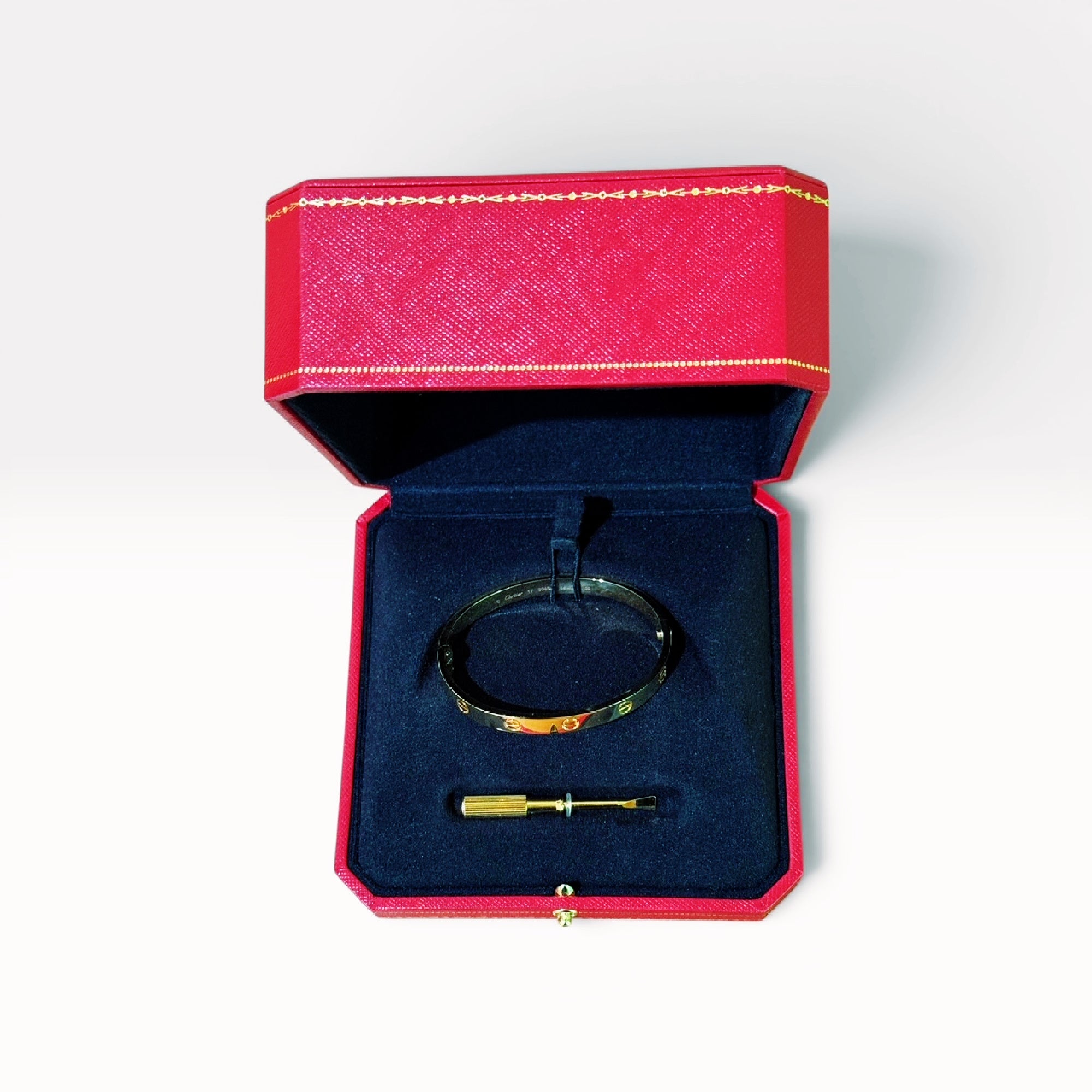 Cartier Love Bracelet - 18K Yellow Gold, Size 17 | Full Set