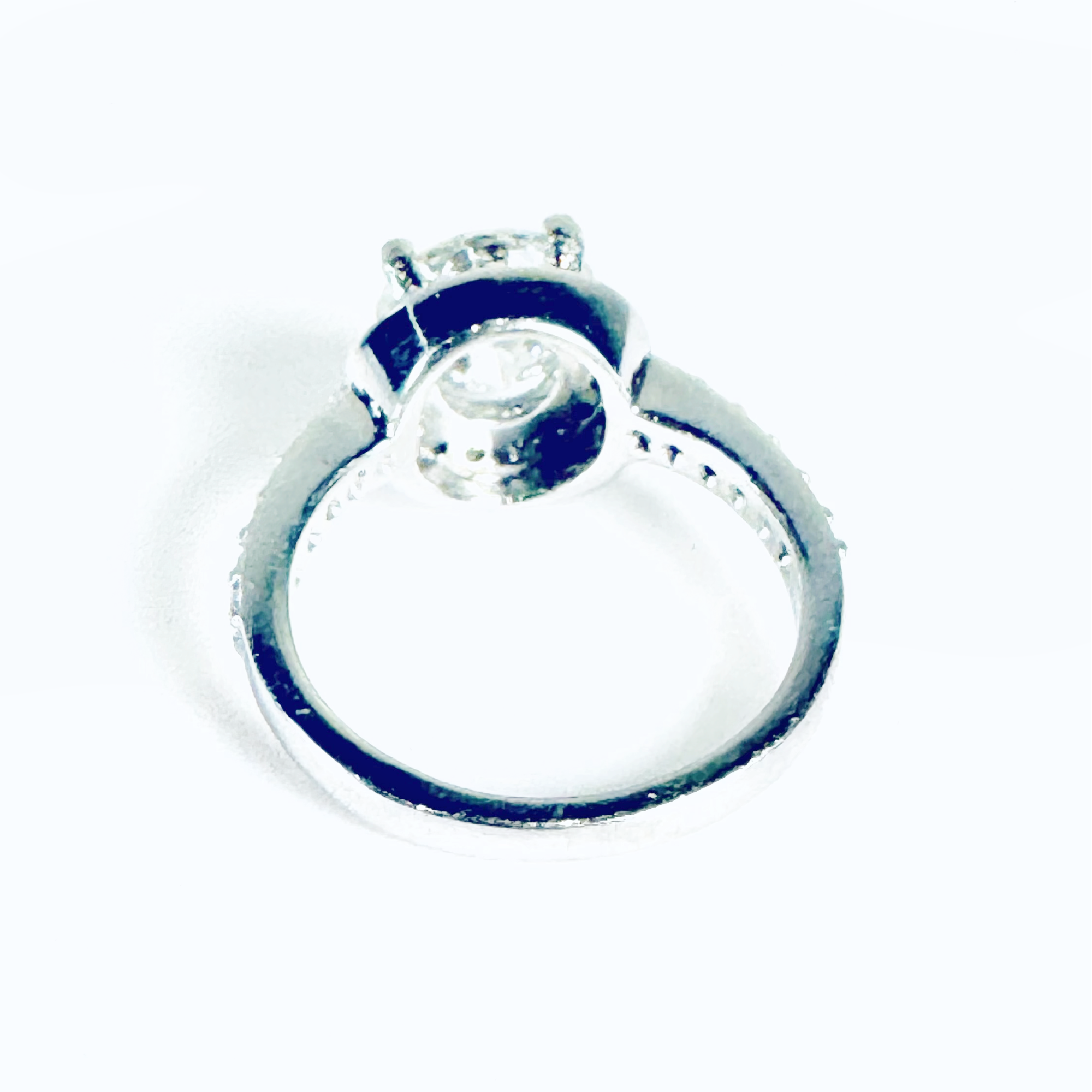 2.05ct G VS1 Lab Diamond Halo Engagement Ring