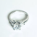 IGI Certified 1.0ct D VVS2 Lab Diamond Three-Stone Engagement Ring in 14K White Gold