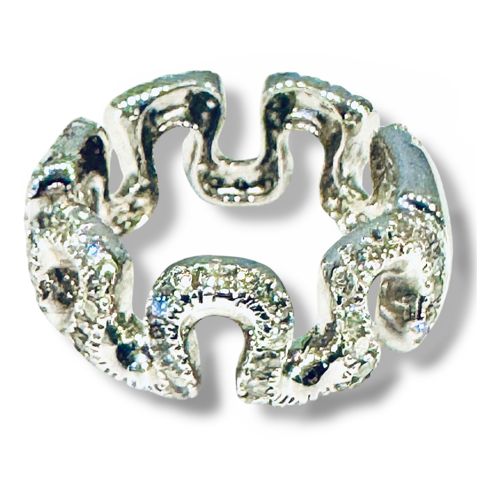 Swirling Waves Diamond Eternity Band in 18K White Gold — 1.81ct Total Diamond Weight