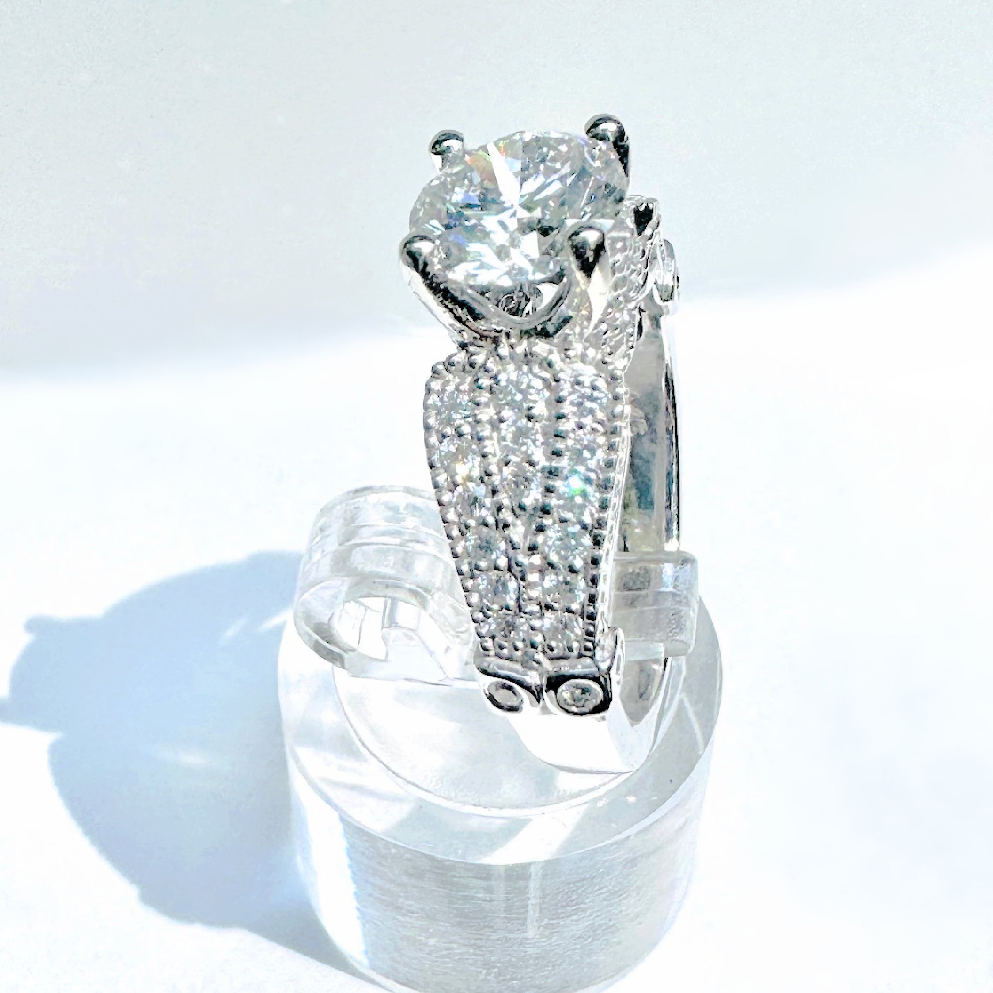 14K White Gold IGI Certified 1.61ct Lab Diamond Engagement Ring