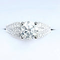 14K White Gold IGI Certified 1.61ct Lab Diamond Engagement Ring