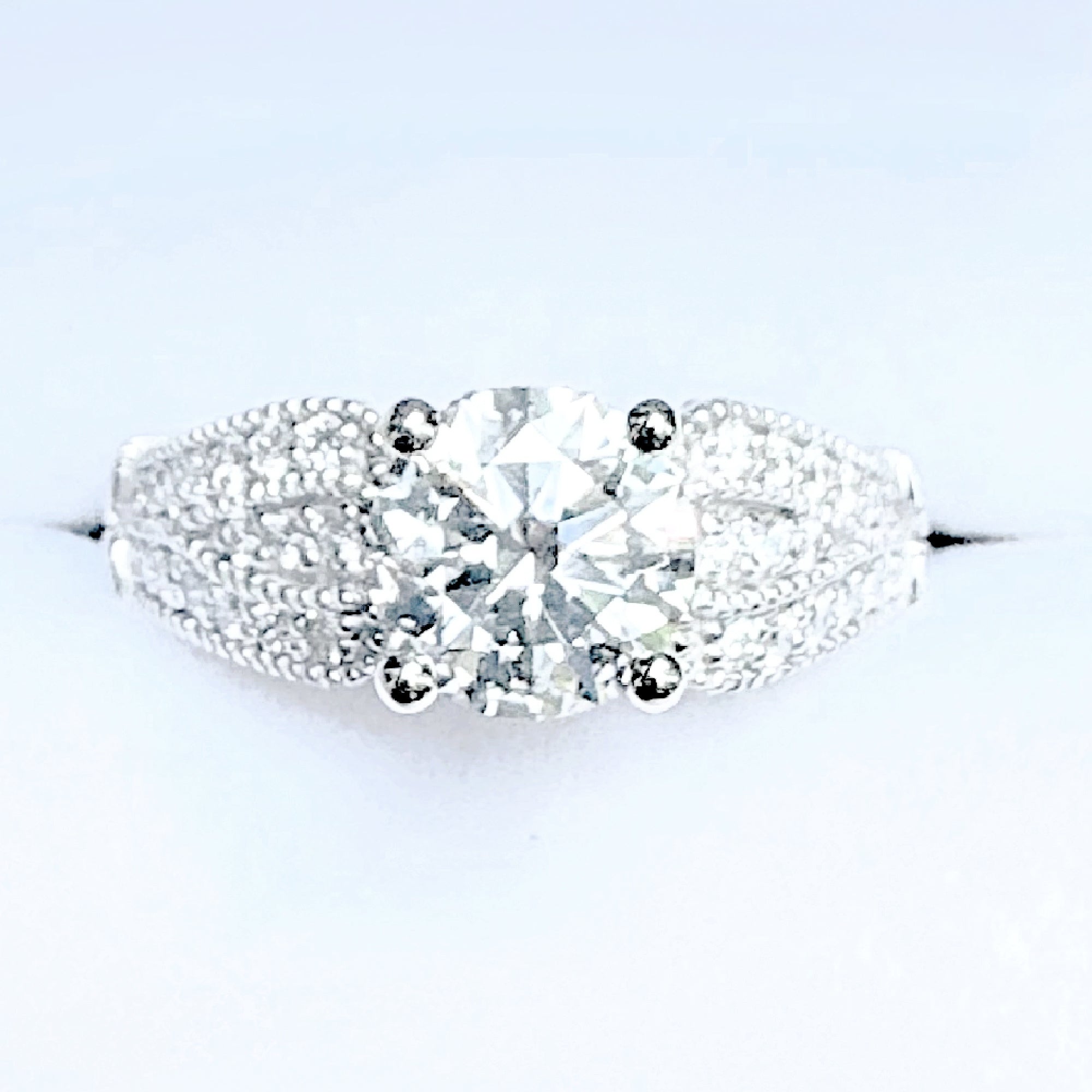 14K White Gold IGI Certified 1.61ct Lab Diamond Engagement Ring