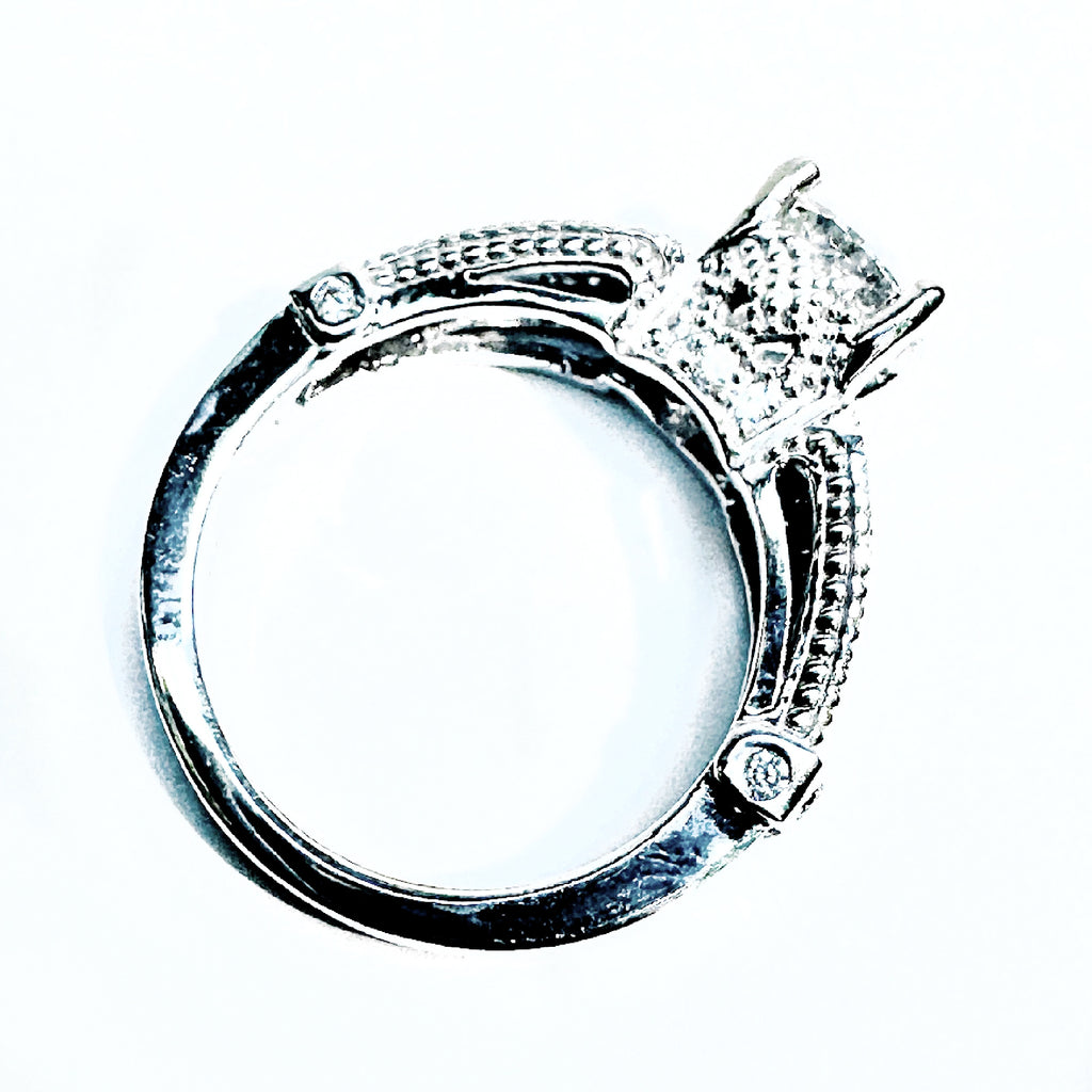 14K White Gold IGI Certified 1.61ct Lab Diamond Engagement Ring