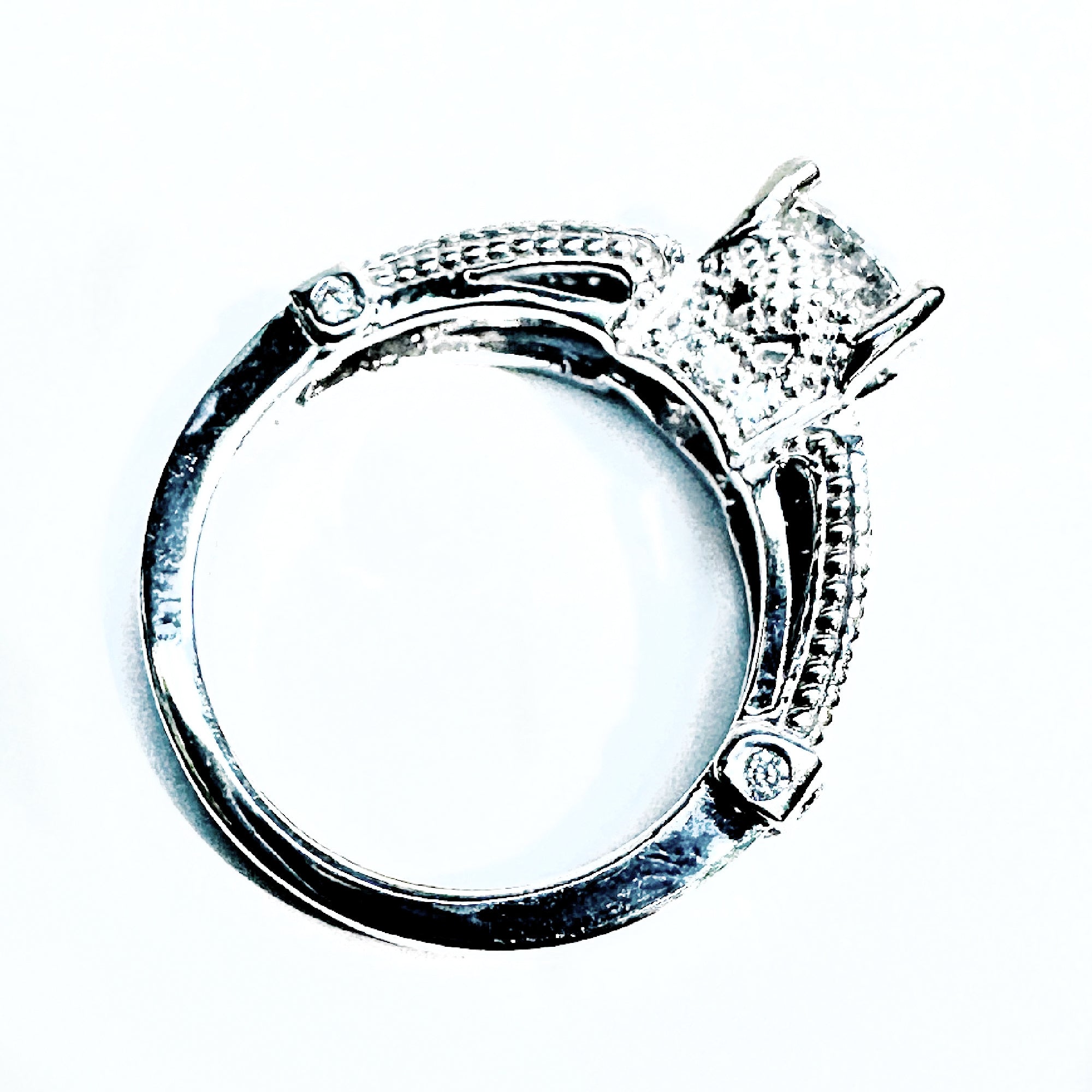 14K White Gold IGI Certified 1.61ct Lab Diamond Engagement Ring