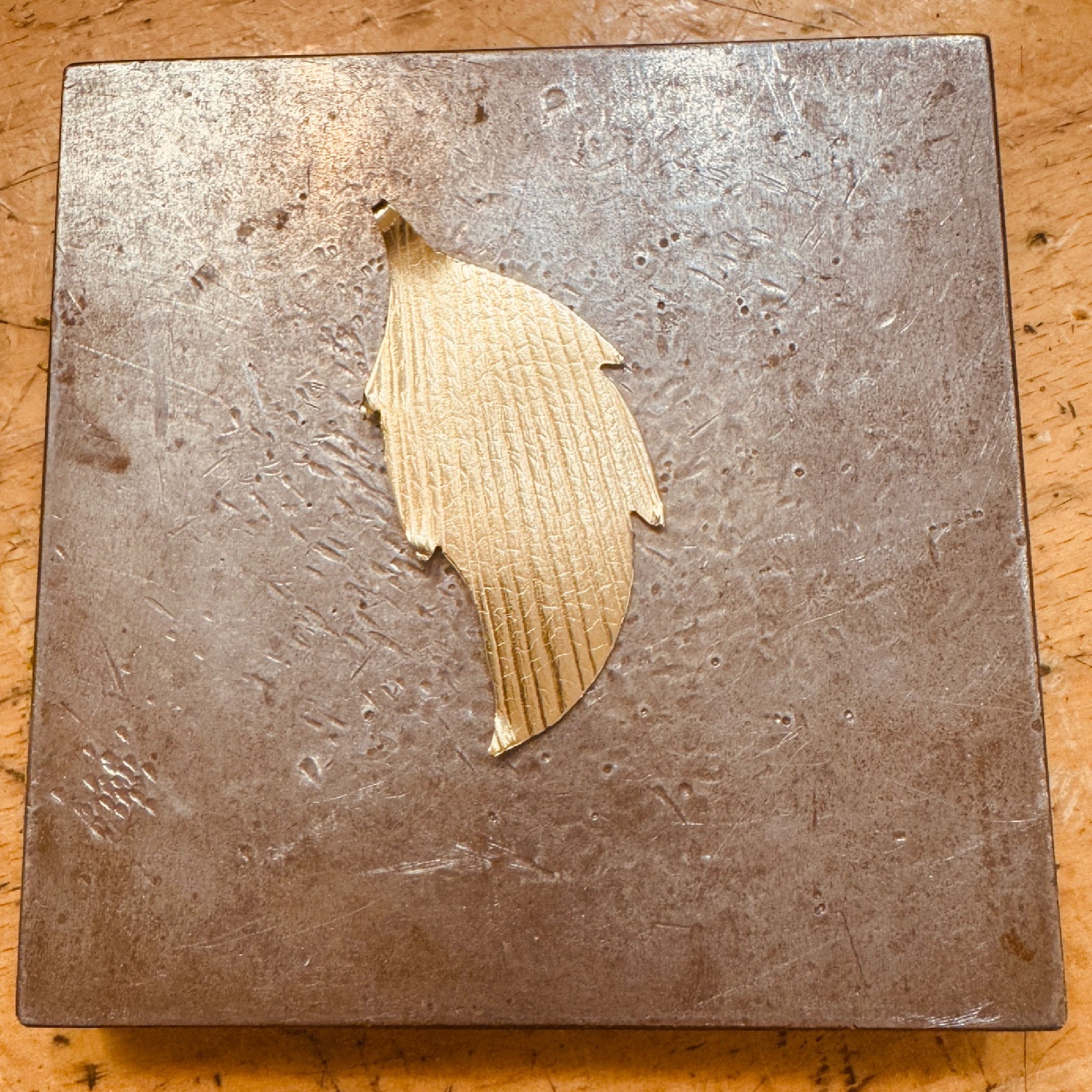 Golden Leaf Whisper Pendant