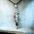 Madonna Pendant - Natural Seashell with Pearl and Onyx