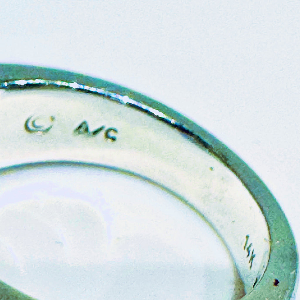 14K White Gold Pink Tourmaline & Diamond Ring