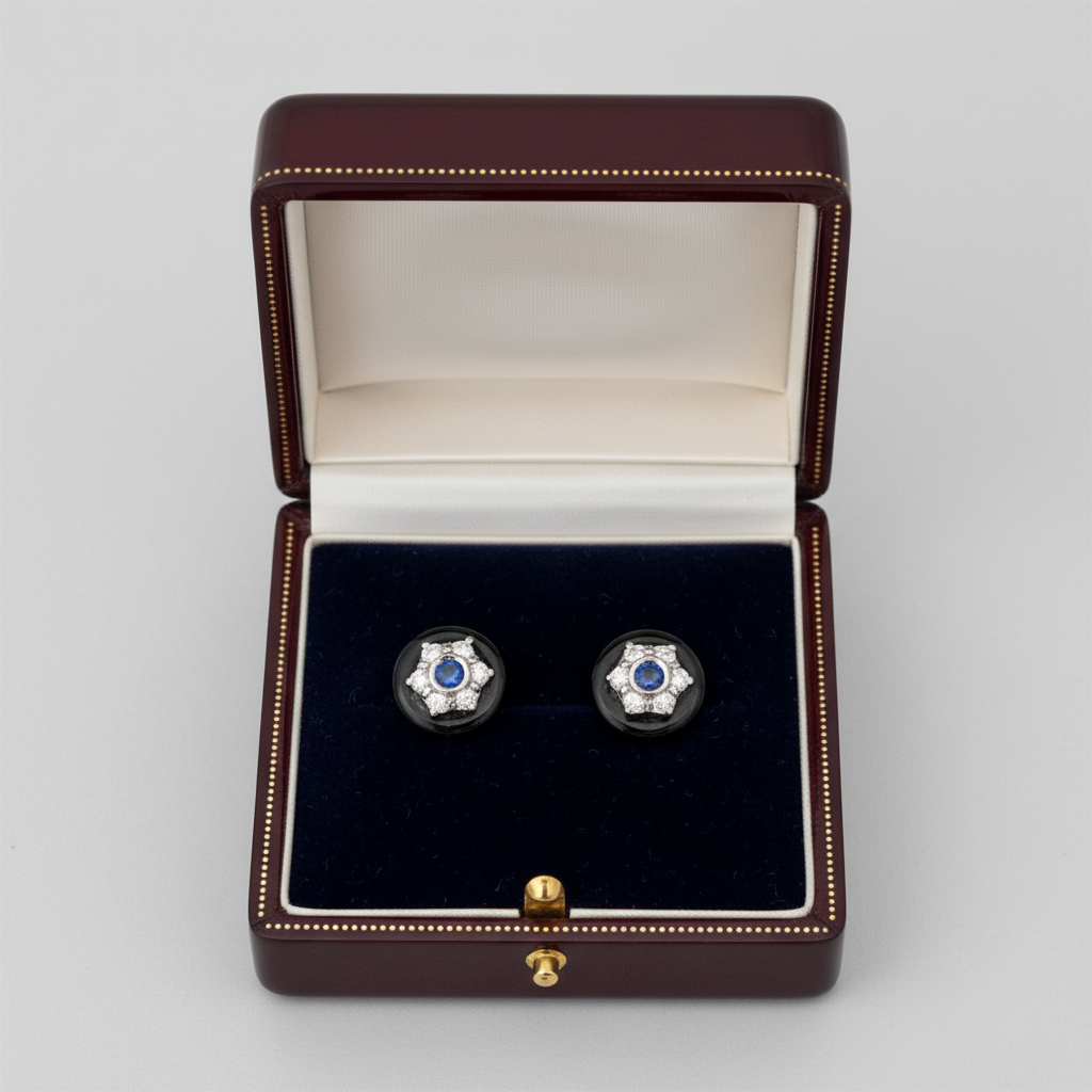 Earrings in jewelry box