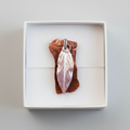Enchanted Sterling Silver Leaf & Copper Pendant in Plain Gift Box