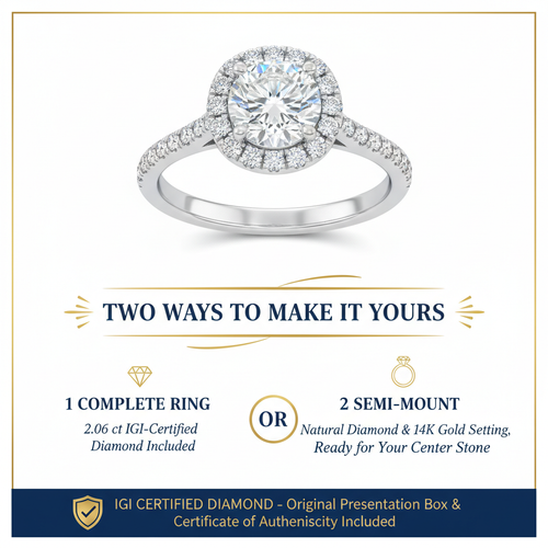 Two Ways to Make It Yours - Complete Ring or Semi-Mount