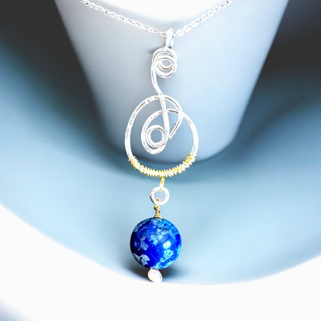 Azure Dreams Lapis Pendant