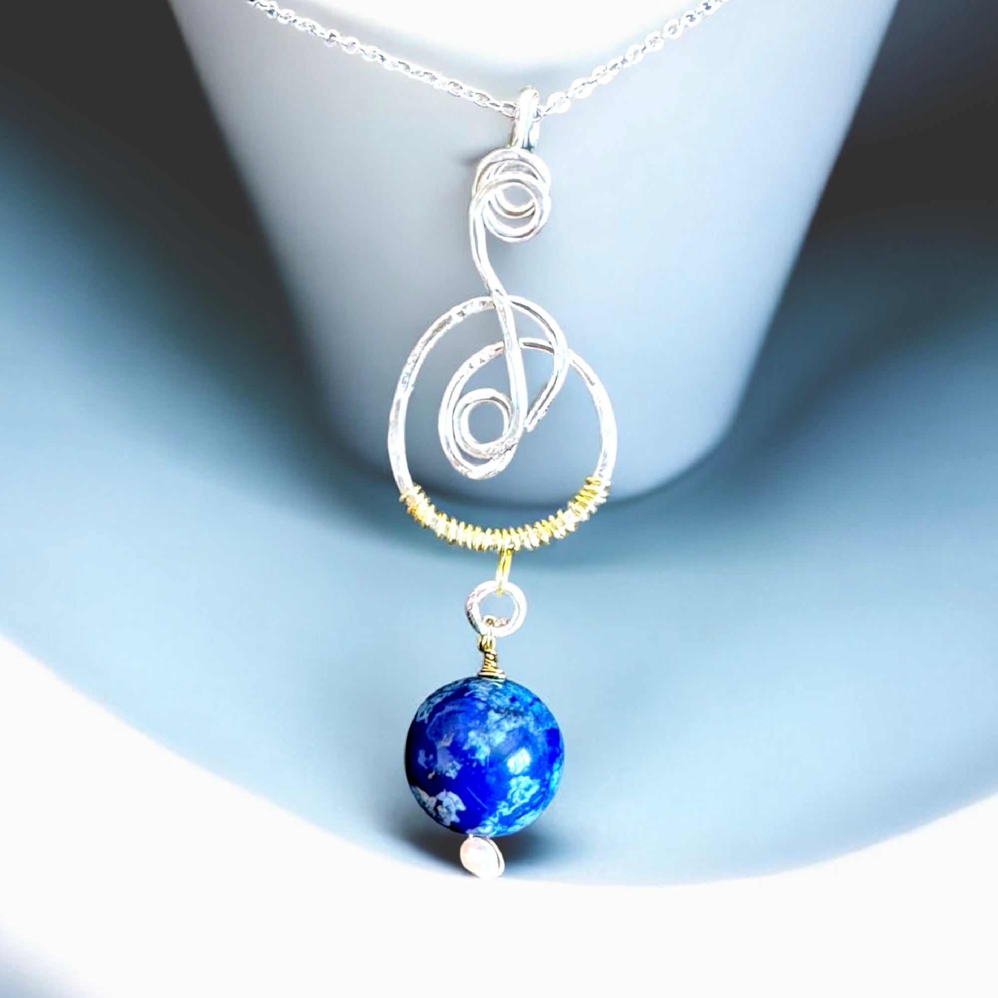 Azure Dreams Lapis Pendant