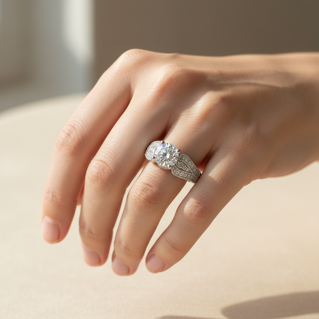 Ring on hand correct finger