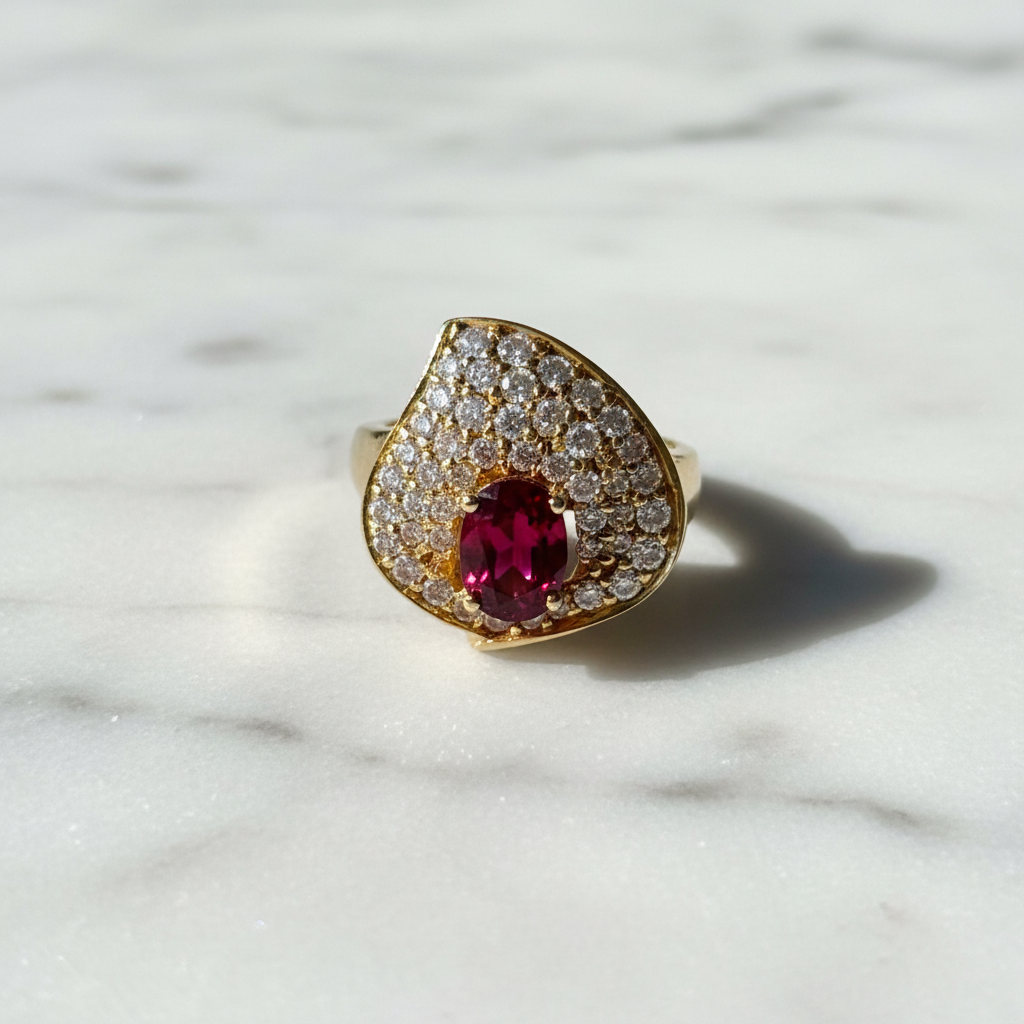 Top-down marble view